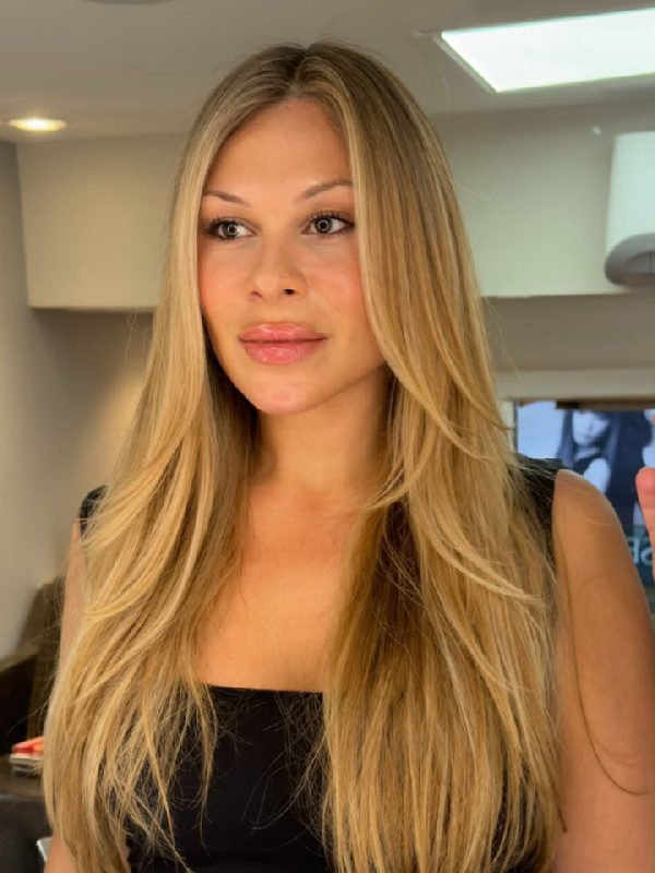 Resultado de mechas feito na Wave Hair Concept